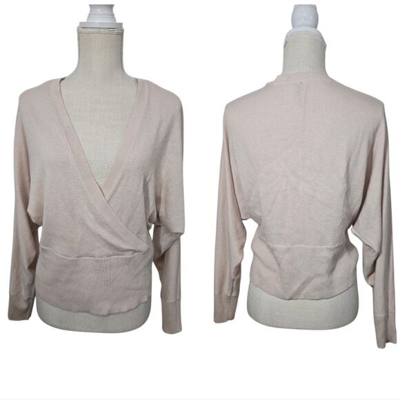 Marciano crossover blush pink blouse size Large - Picture 1 of 10